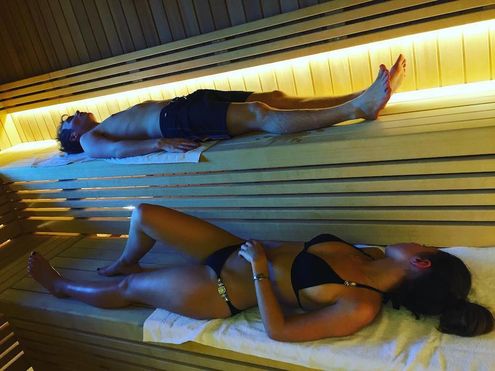 spa chateau montroyal piscine sauna 